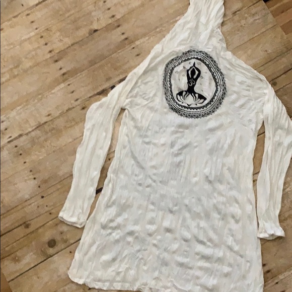 Yoga Long Sleeve Dress With Hoodie - Picture 5 of 6